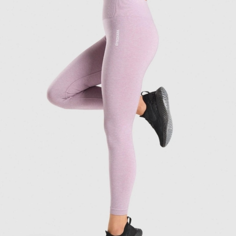 Gymshark 2 PIECE SET Crop Top And Leggings Lavender - Picture 5 of 13
